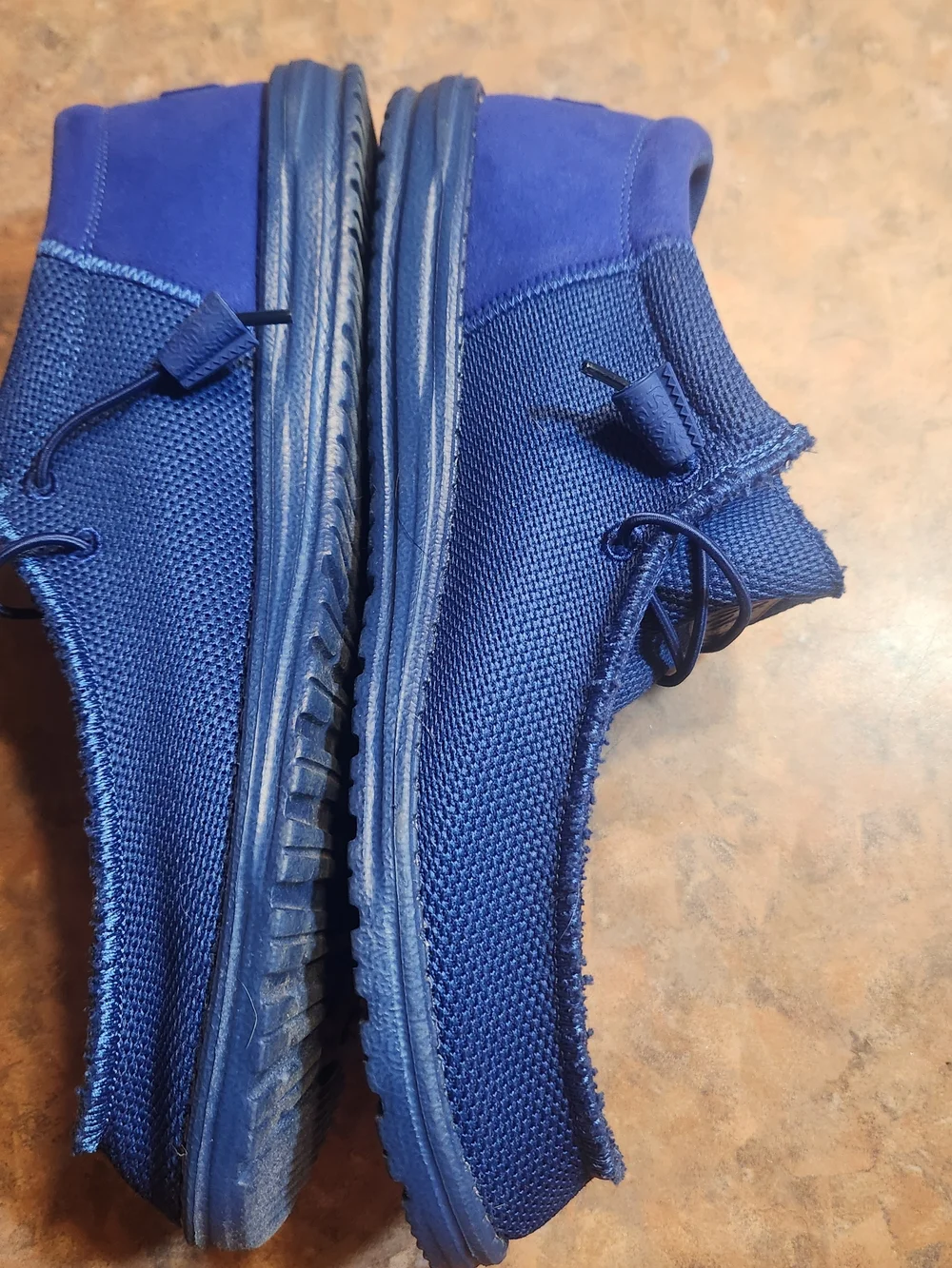 Hey Dude Men's Wally Knit Slip-On Shoes - Navy Blue 11 Euc